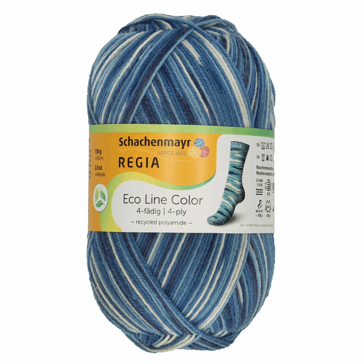 Regia Eco Line Colour 4 Ply Water Colour 2002